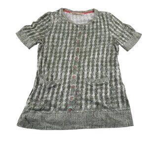 Pilcro & The Letterpress Antropologie Women's size Medium Short Sleeve Top